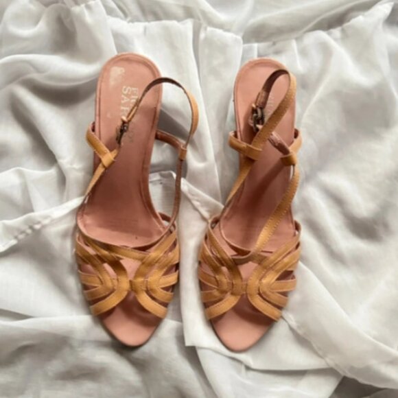 Franco Santo Strappy Kitten Heels - Picture 1 of 2